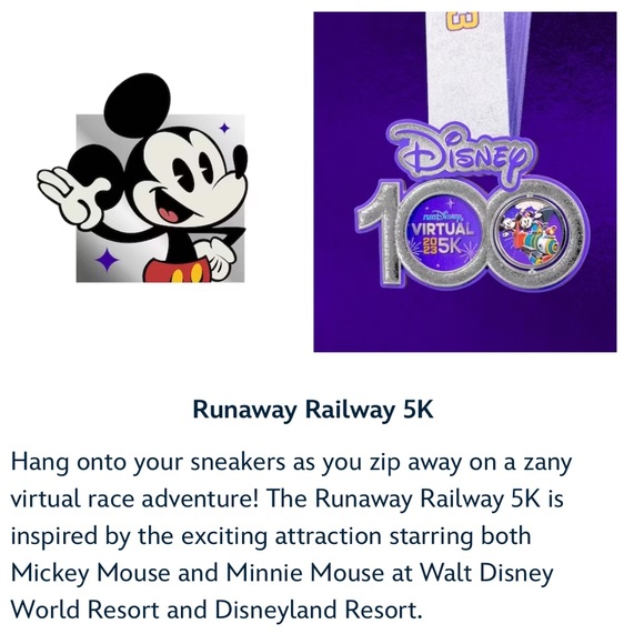 RunDisney Virtual Series Celebrating Disney 100 Medals Complete Set - BRAND NEW - Picture 7 of 9